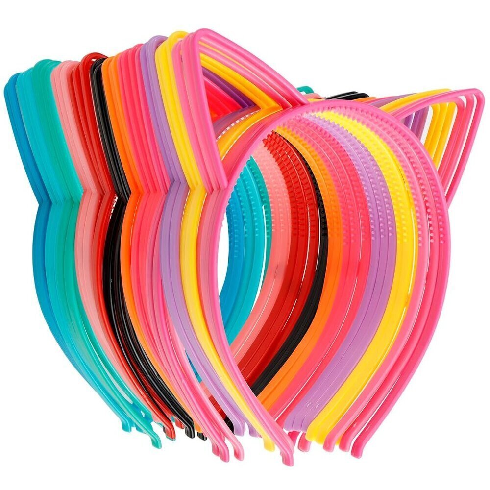 Plastic Cat Ears Headbands Party Favors Halloween Accessories for Women